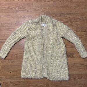 Fairy core cottage core Cardigan Anthropologie S/P comfy fuzzy knit